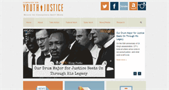 Desktop Screenshot of campaignforyouthjustice.org